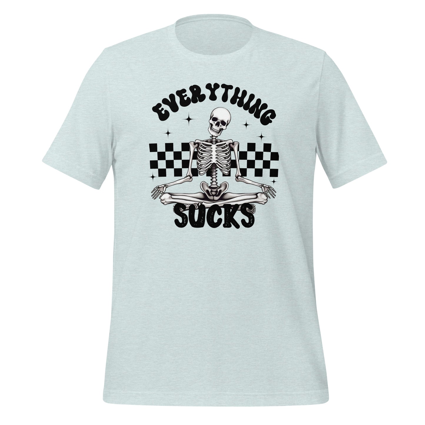 Everything Sucks Checkerboard Skeleton TShirt