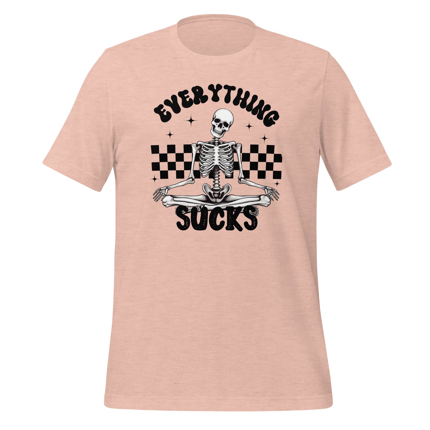 Everything Sucks Checkerboard Skeleton TShirt