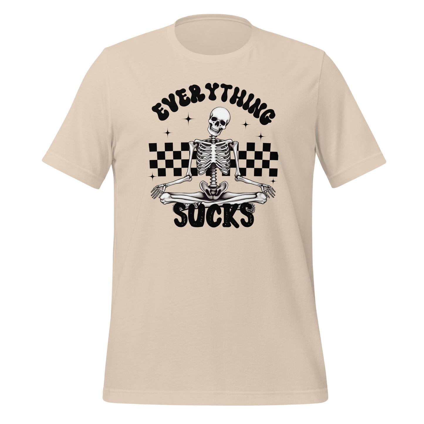 Everything Sucks Checkerboard Skeleton TShirt