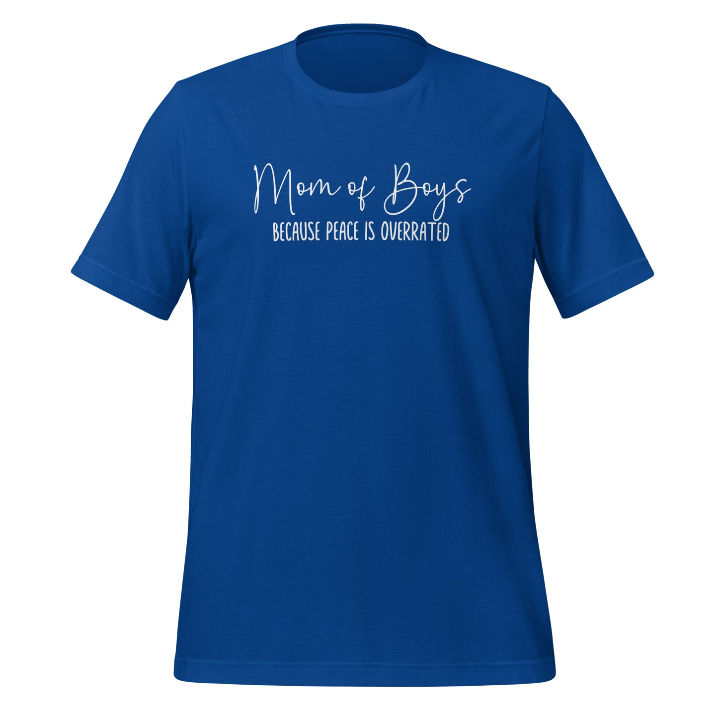 Mom of Boys, Because Peace is Overrated Crewneck TShirt