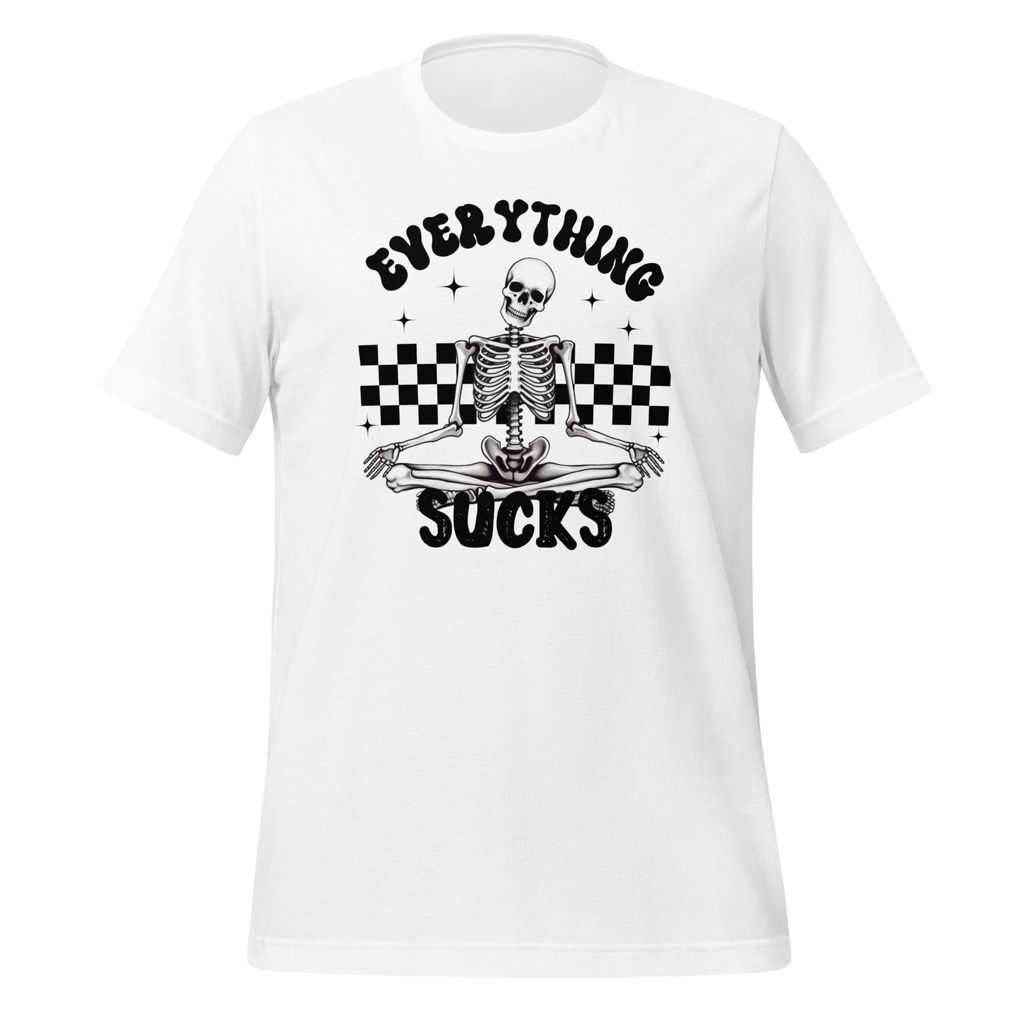 Everything Sucks Checkerboard Skeleton TShirt