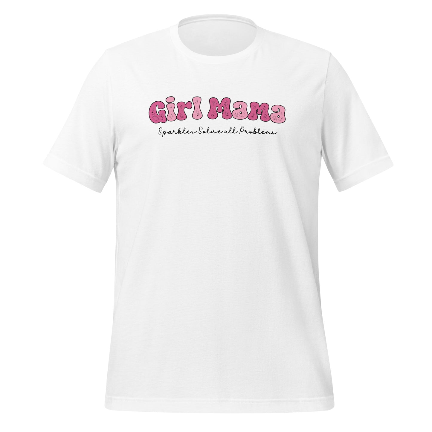 Girl Mama, Sparkles Solve All Problems Crewneck TShirt