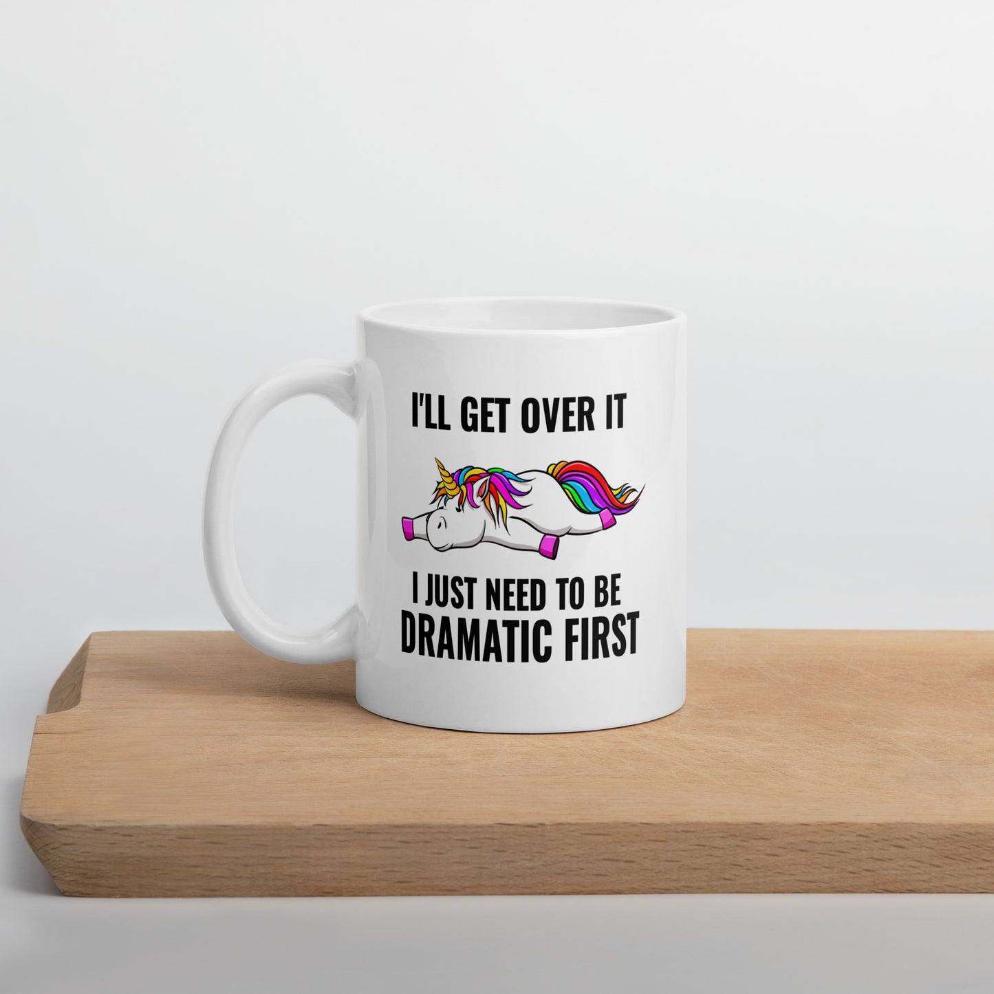 Dramatic First Coffee Mug