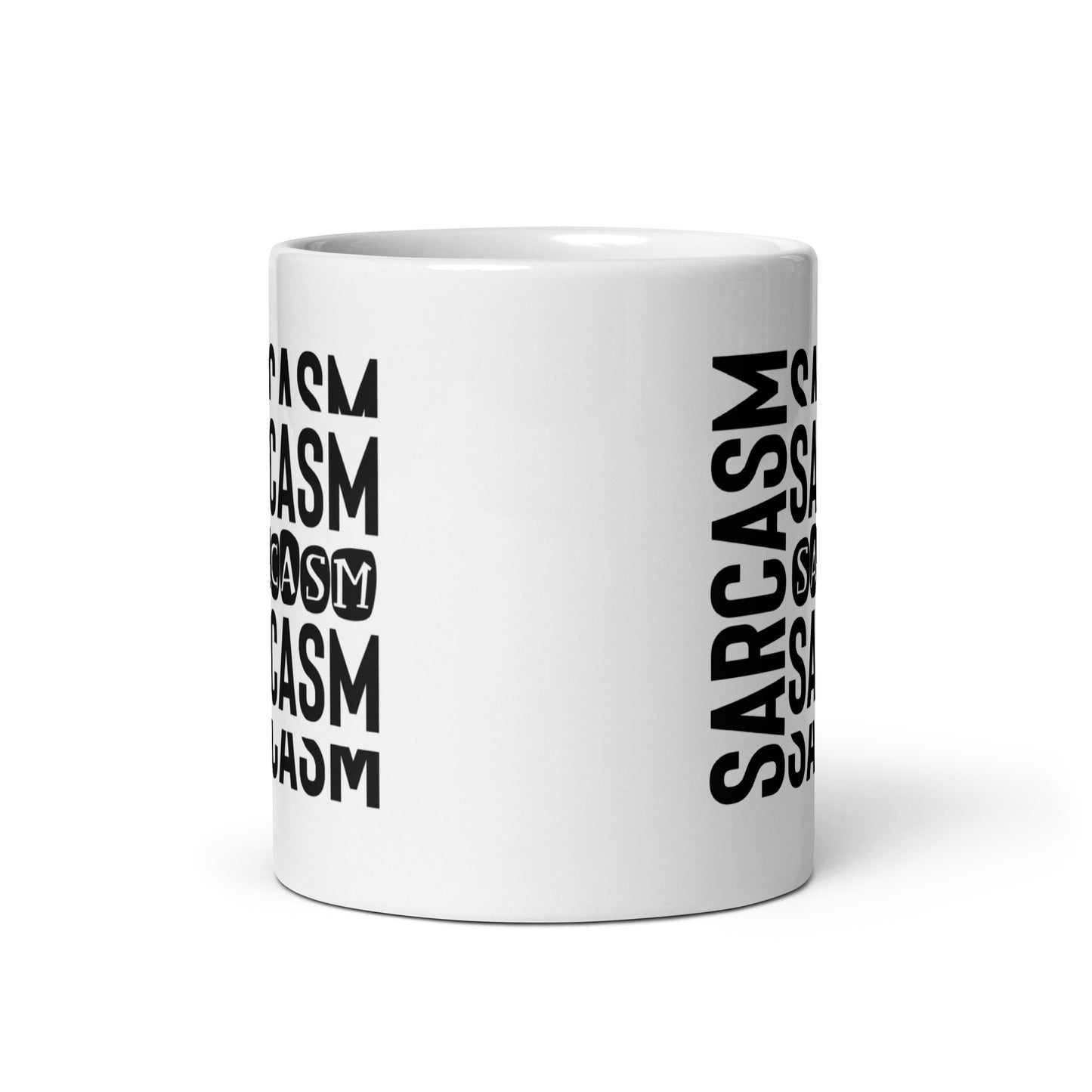 The Sarcasm On Repeat White Ceramic Coffee Mug