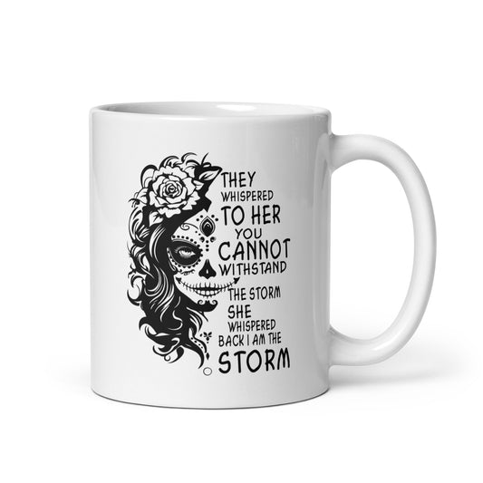 She Skeleton I am the Storm Coffee Mug