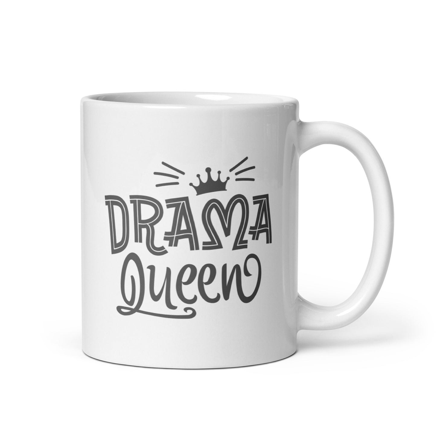 Drama Queen White Ceramic Coffee Mug