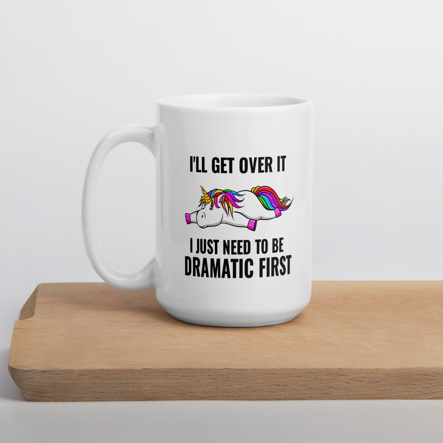 Dramatic First Coffee Mug