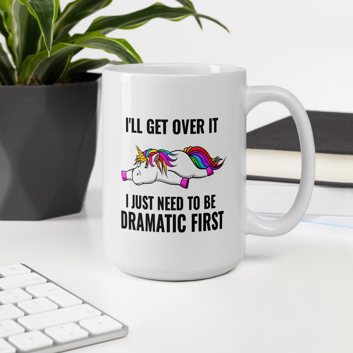 Dramatic First Coffee Mug