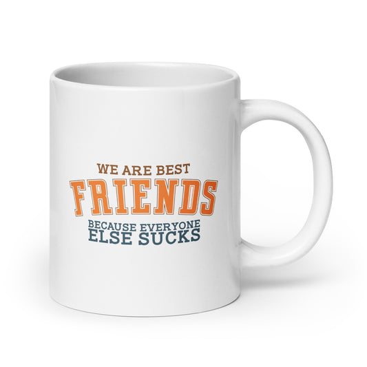 Best Friends White Ceramic Coffee Mug