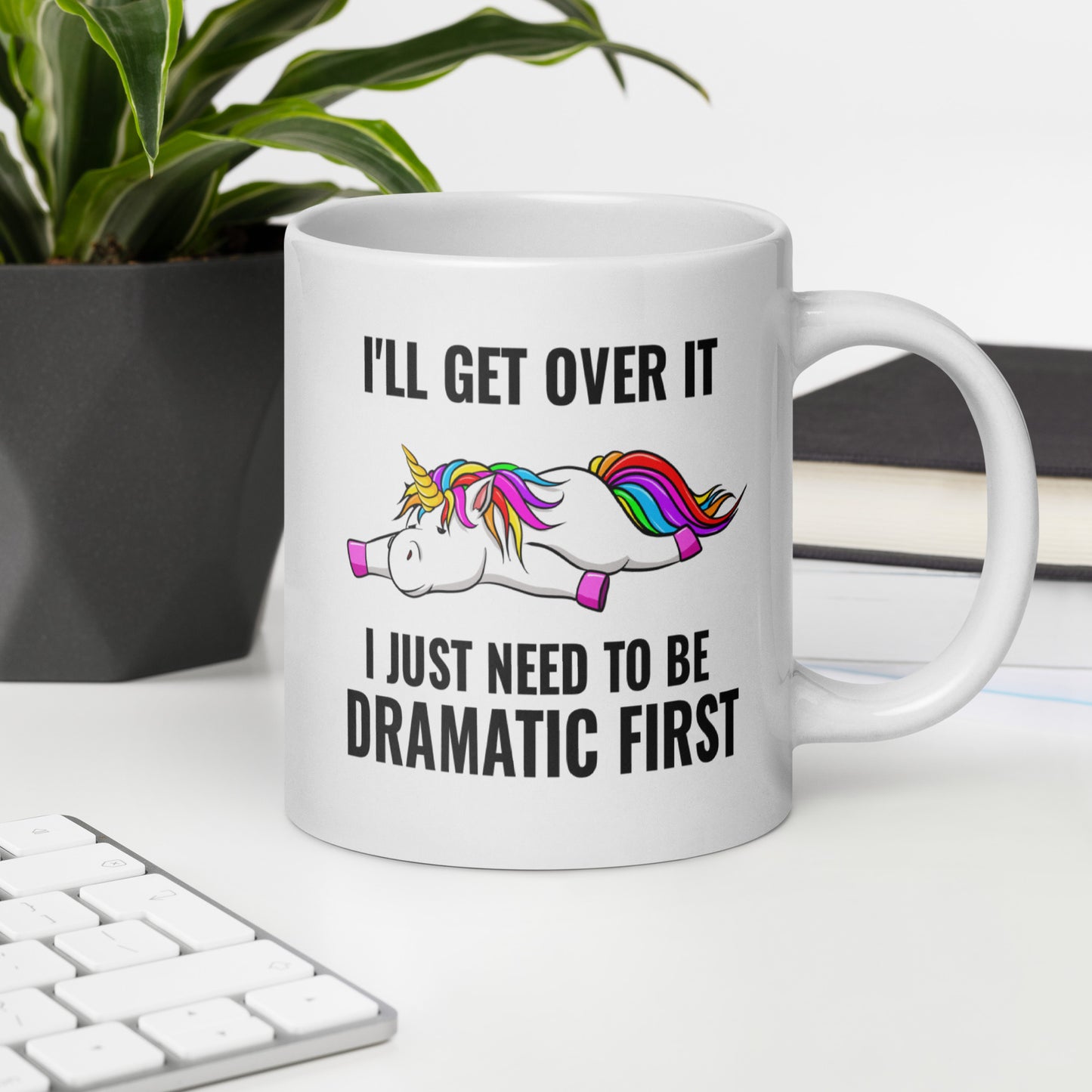 Dramatic First Coffee Mug